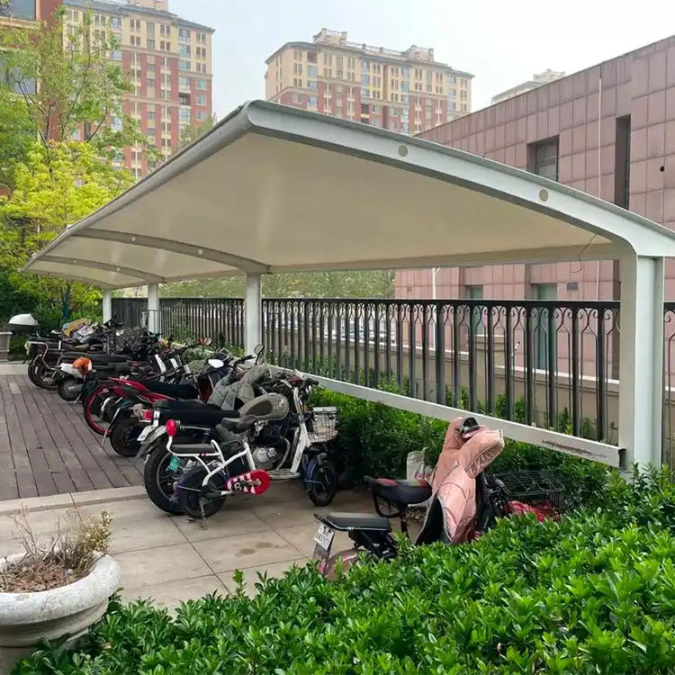 绿春县膜结构电动车棚